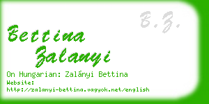 bettina zalanyi business card